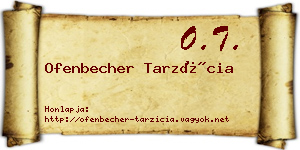 Ofenbecher Tarzícia névjegykártya
